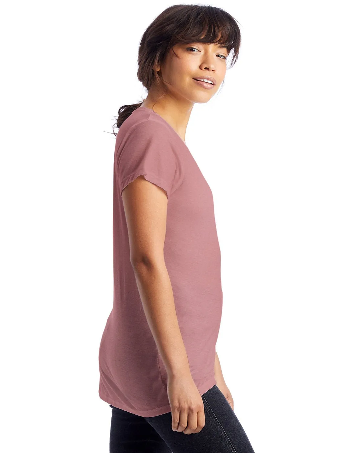 Alternative 2894B2 Ladies' Slinky-Jersey V-Neck T-Shirt