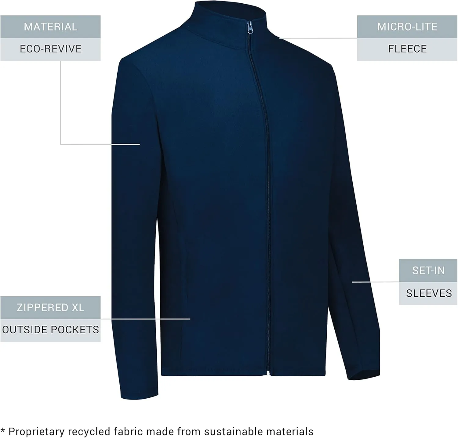 Augusta Sportswear Men's Micro-lite Fleece Full Zip Jacket