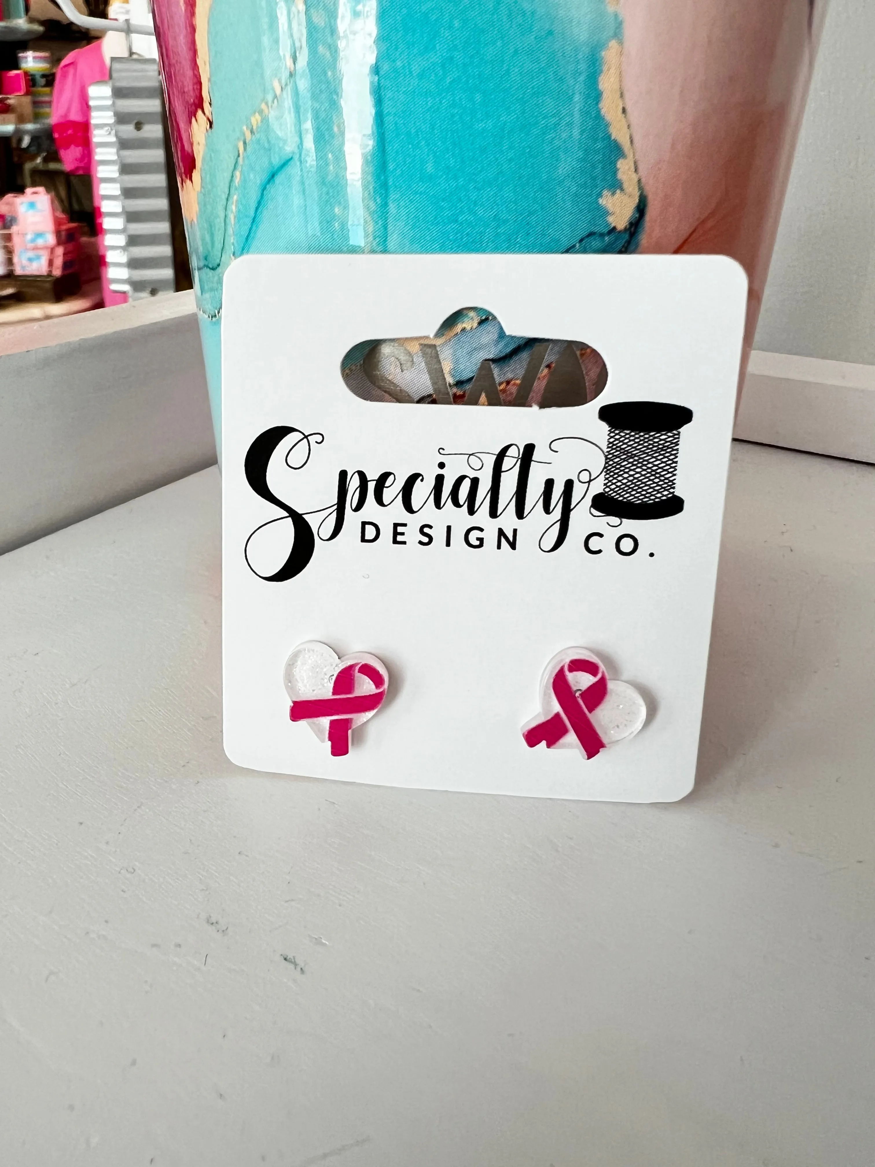 Breast Cancer Awareness Stud Earrings *3 Styles*