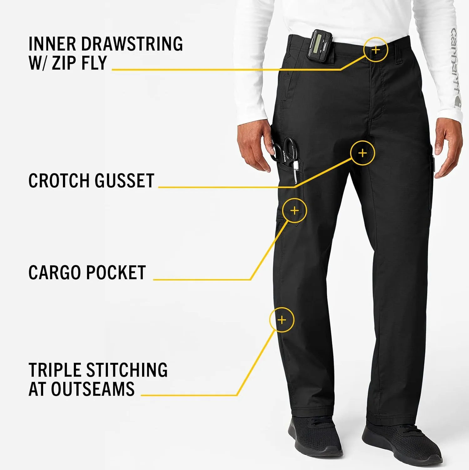 Carhartt Big & Tall Mens Straight Fit Multi-Cargo