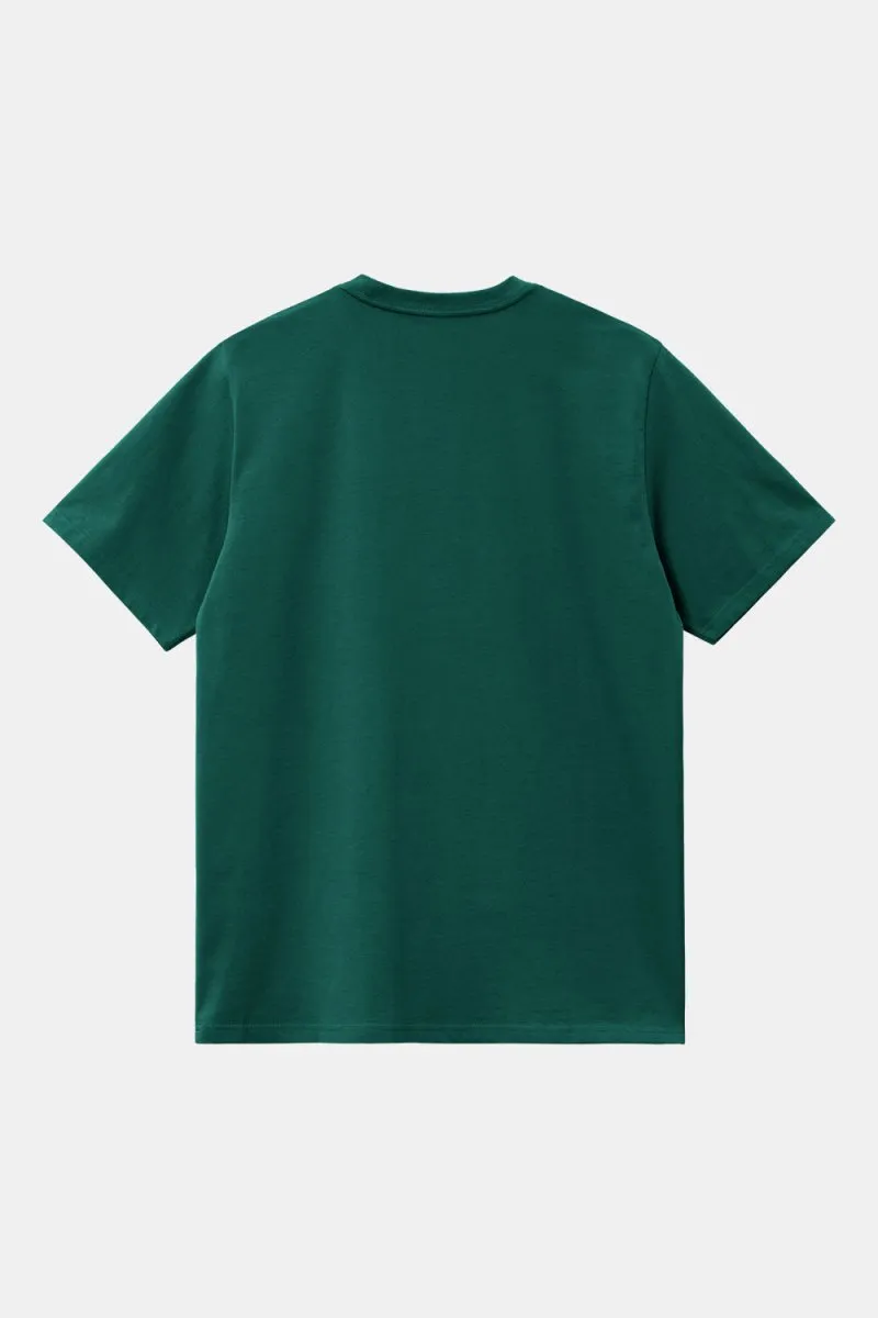 Carhartt WIP Short Sleeve Chase T-Shirt (Chervil/Gold)
