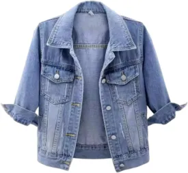 Classic- Oversized Button Up Denim Jacket