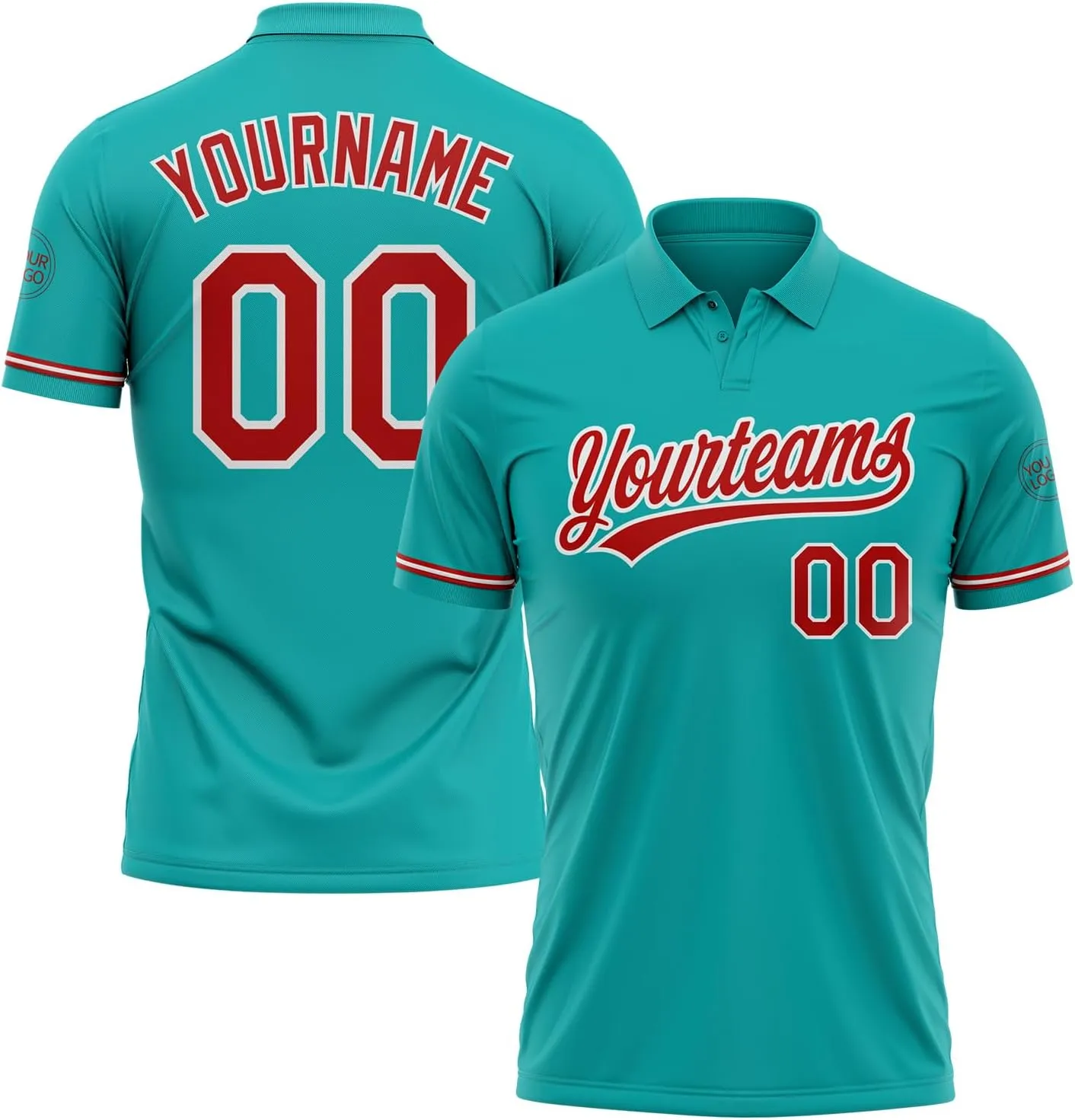 Custom Darts Bowling Golf Polo Shirt Personalized Stitched Text Logo Solid Short Sleeve Team Workwear Tee Unisex XS-5XL