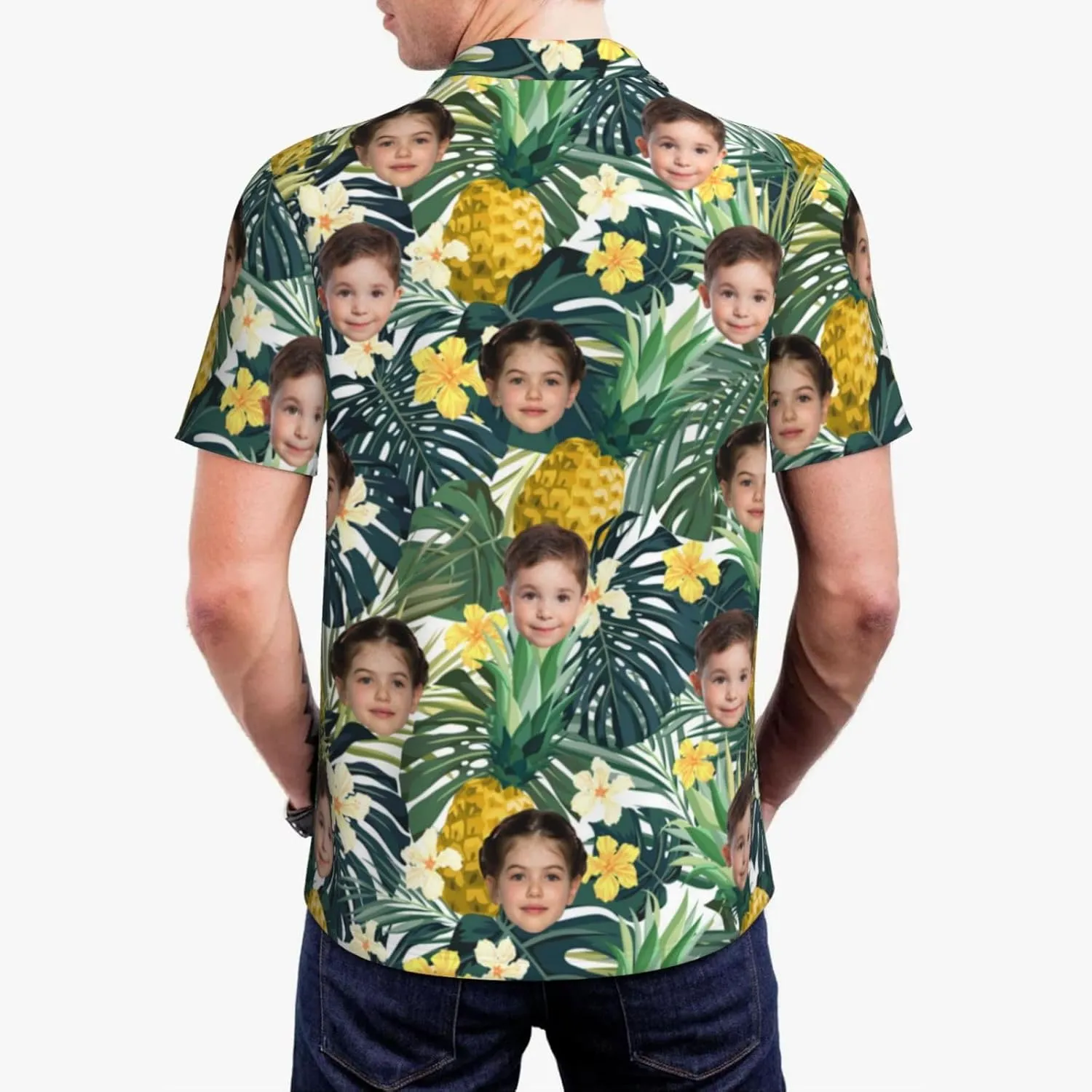 Custom Polo Shirts for Men Personalized Golf Shirt with Face Design Your Own Photo Shirt Short Sleeve Gifts for Xmas