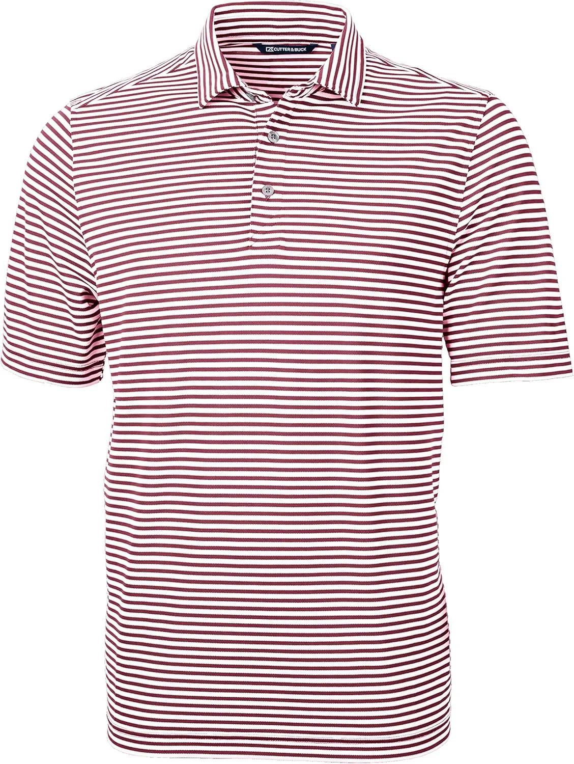Cutter & Buck Virtue Eco Pique Stripe Recycled Mens Polo