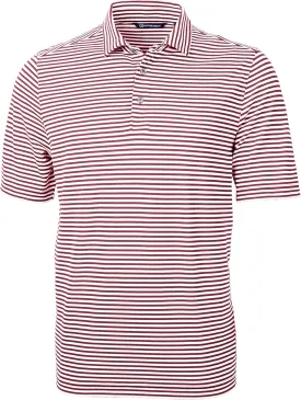 Cutter & Buck Virtue Eco Pique Stripe Recycled Mens Polo