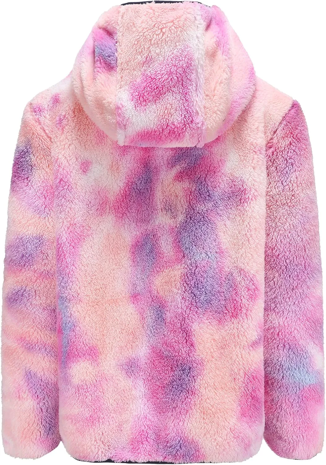 Girl's Soft Fleece sherpa Jacket Full Zip Hoodie
