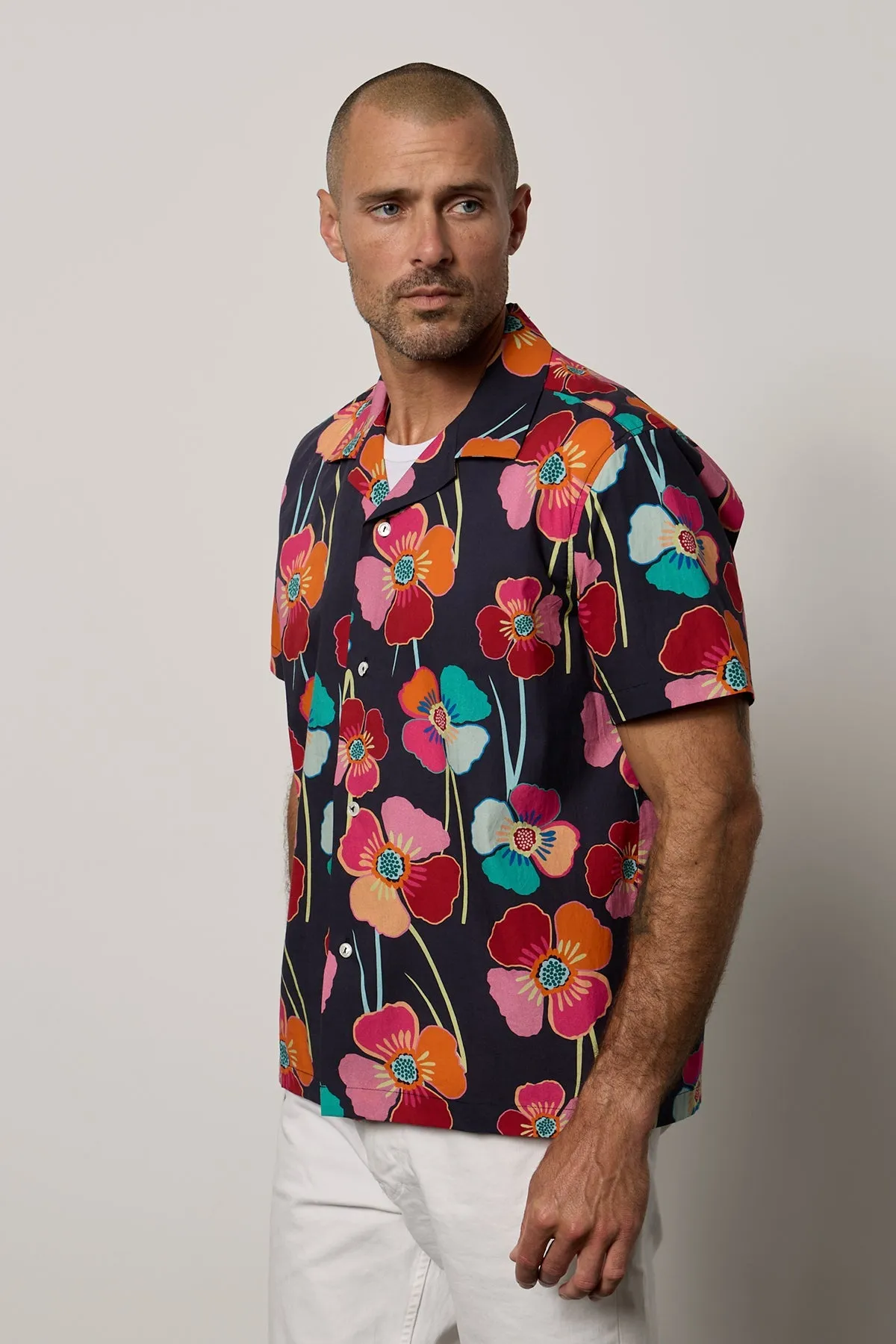 IGGY PRINTED BUTTON-UP SHIRT