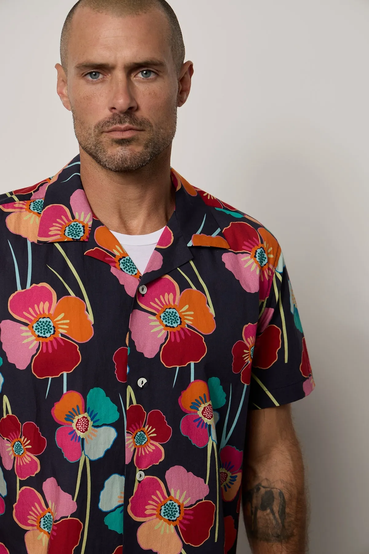 IGGY PRINTED BUTTON-UP SHIRT