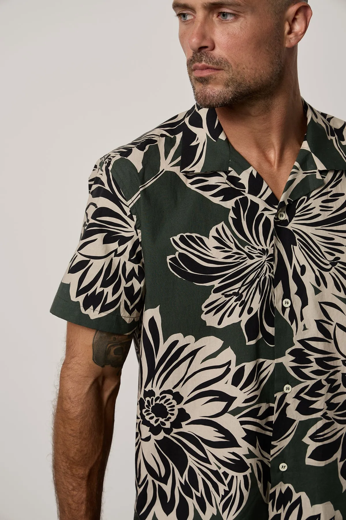 IGGY PRINTED BUTTON-UP SHIRT
