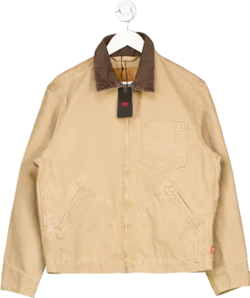 levis Beige Full-zip Mechanics Jacket UK S