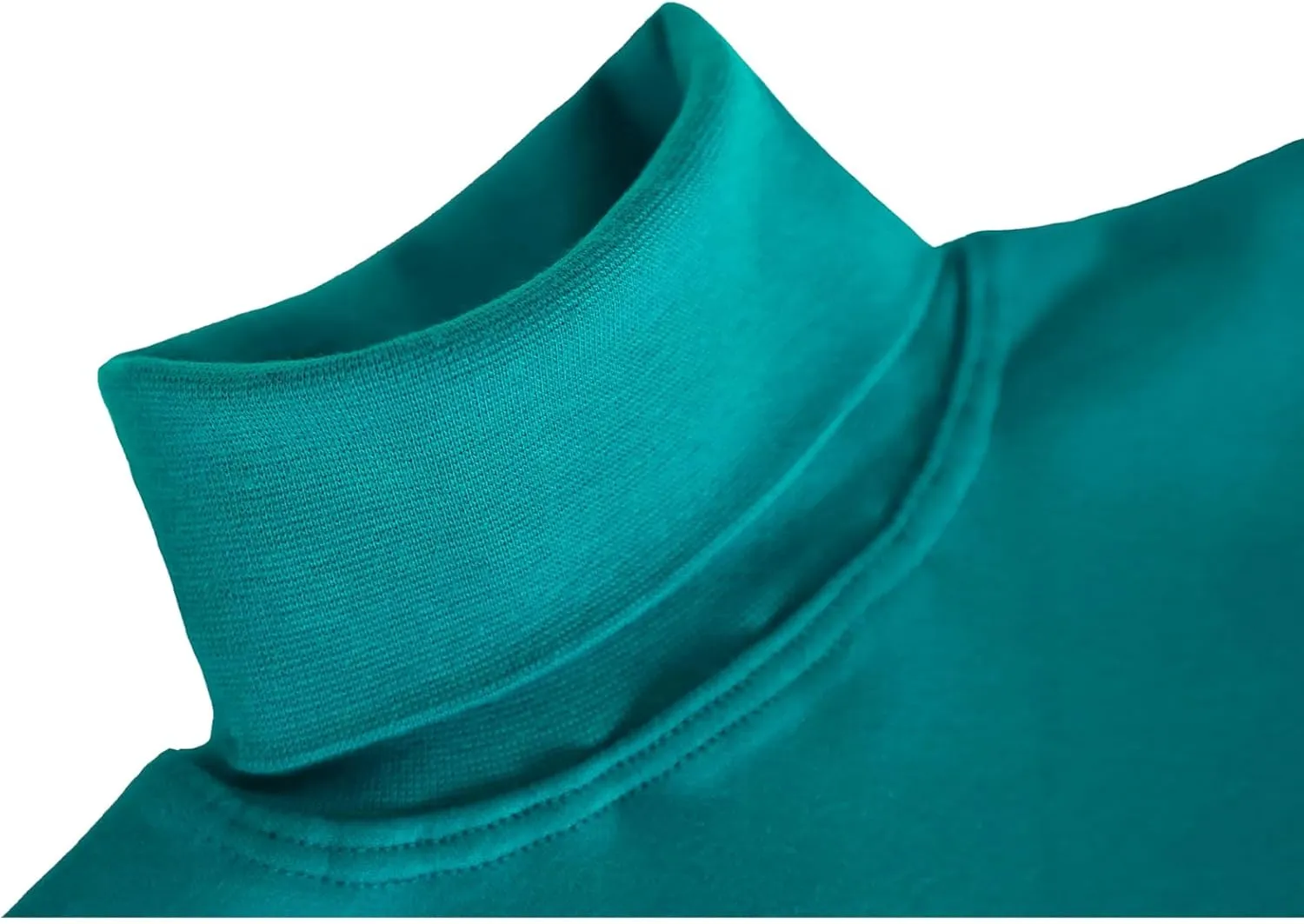 Lilax Girls' Basic Long Sleeve Turtleneck Cotton T-Shirt