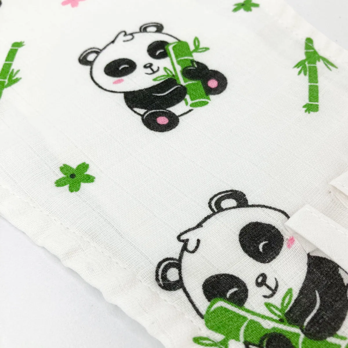 Muslin Jabla & Nappy -100% Organic Cotton -Extra soft Langot & Jabla Panda