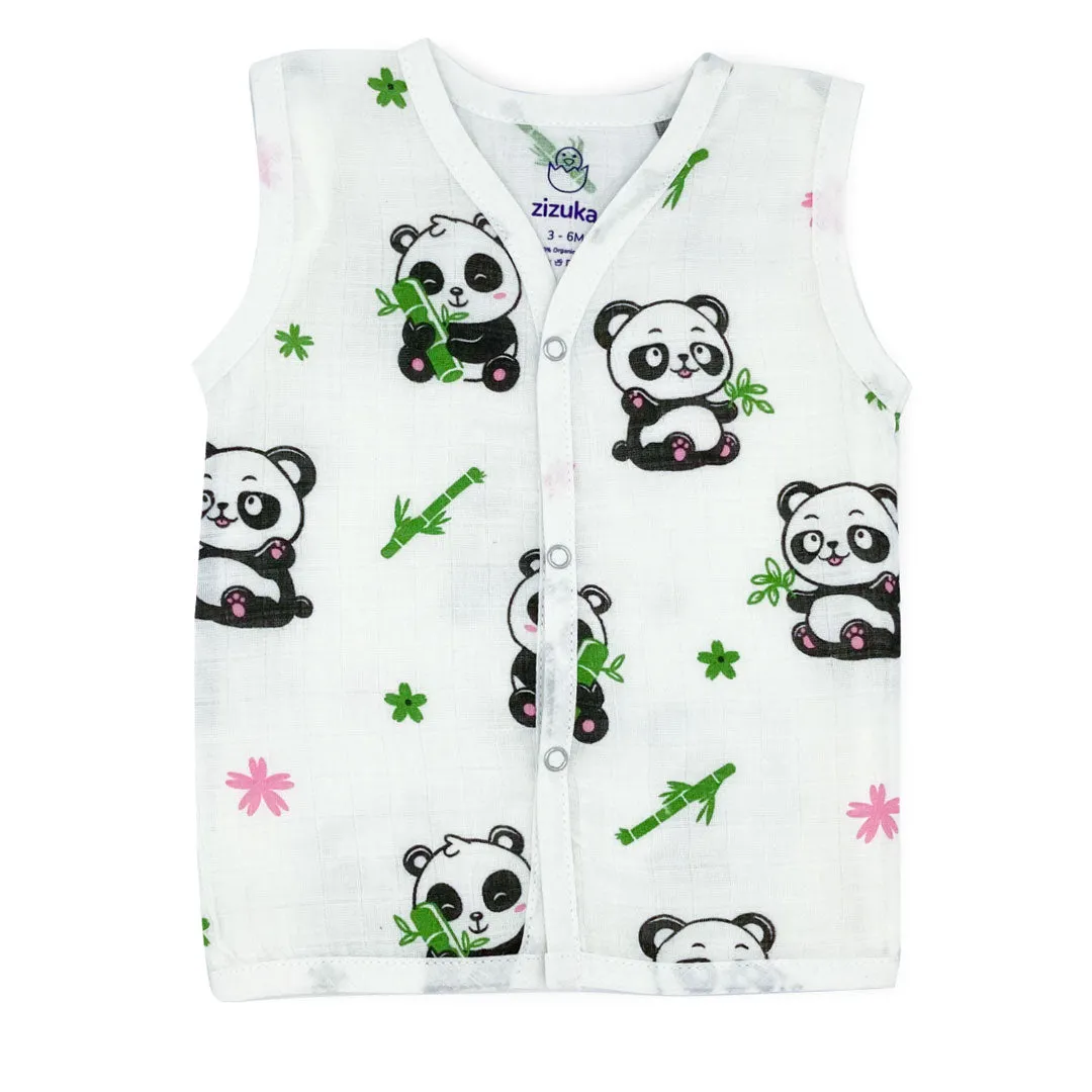 Muslin Jabla & Nappy -100% Organic Cotton -Extra soft Langot & Jabla Panda