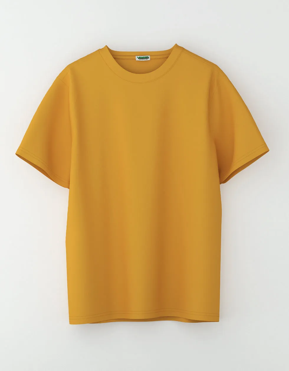Mustard Solid Oversized T-shirt