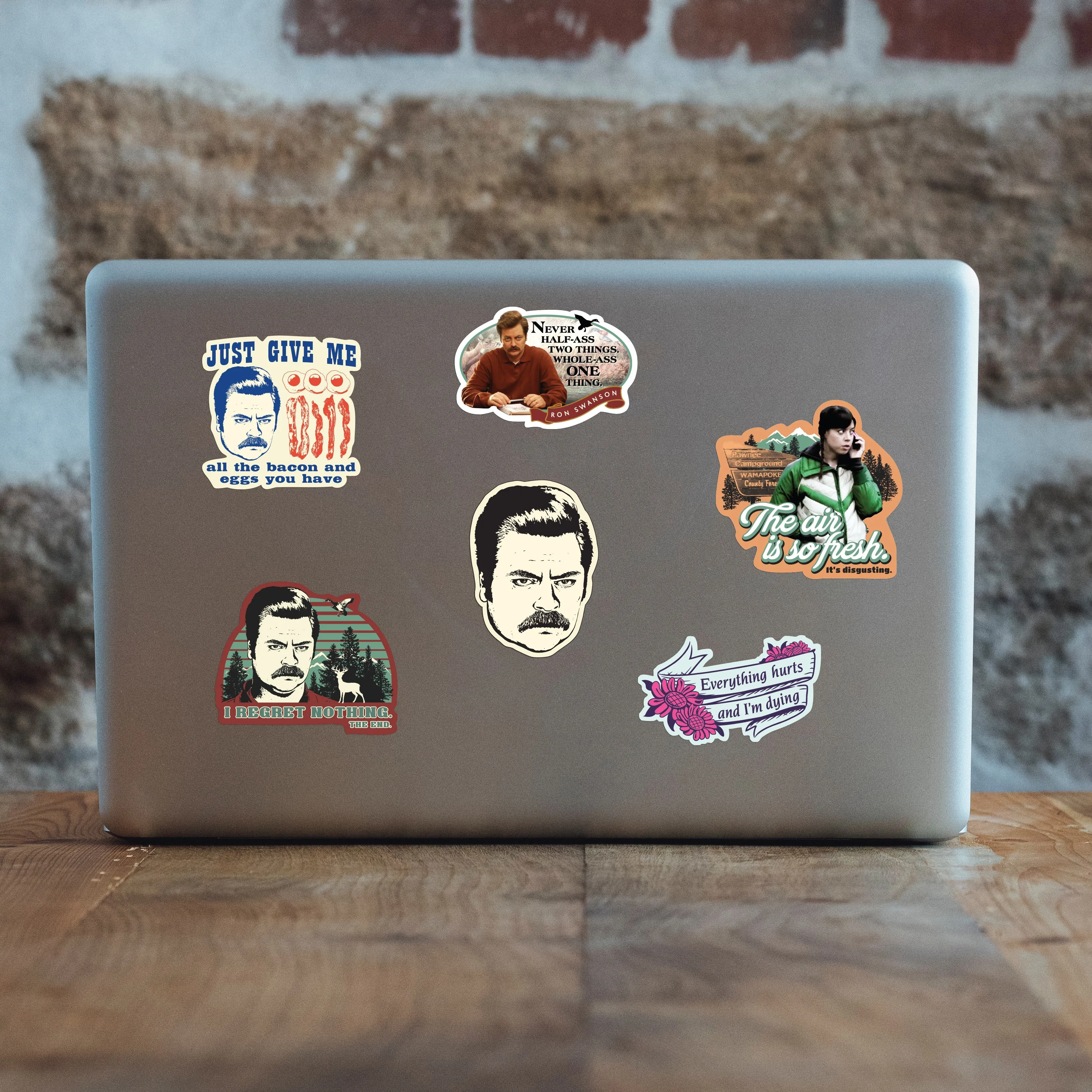 NEVER HALF ASS TWO THINGS VINYL STICKER