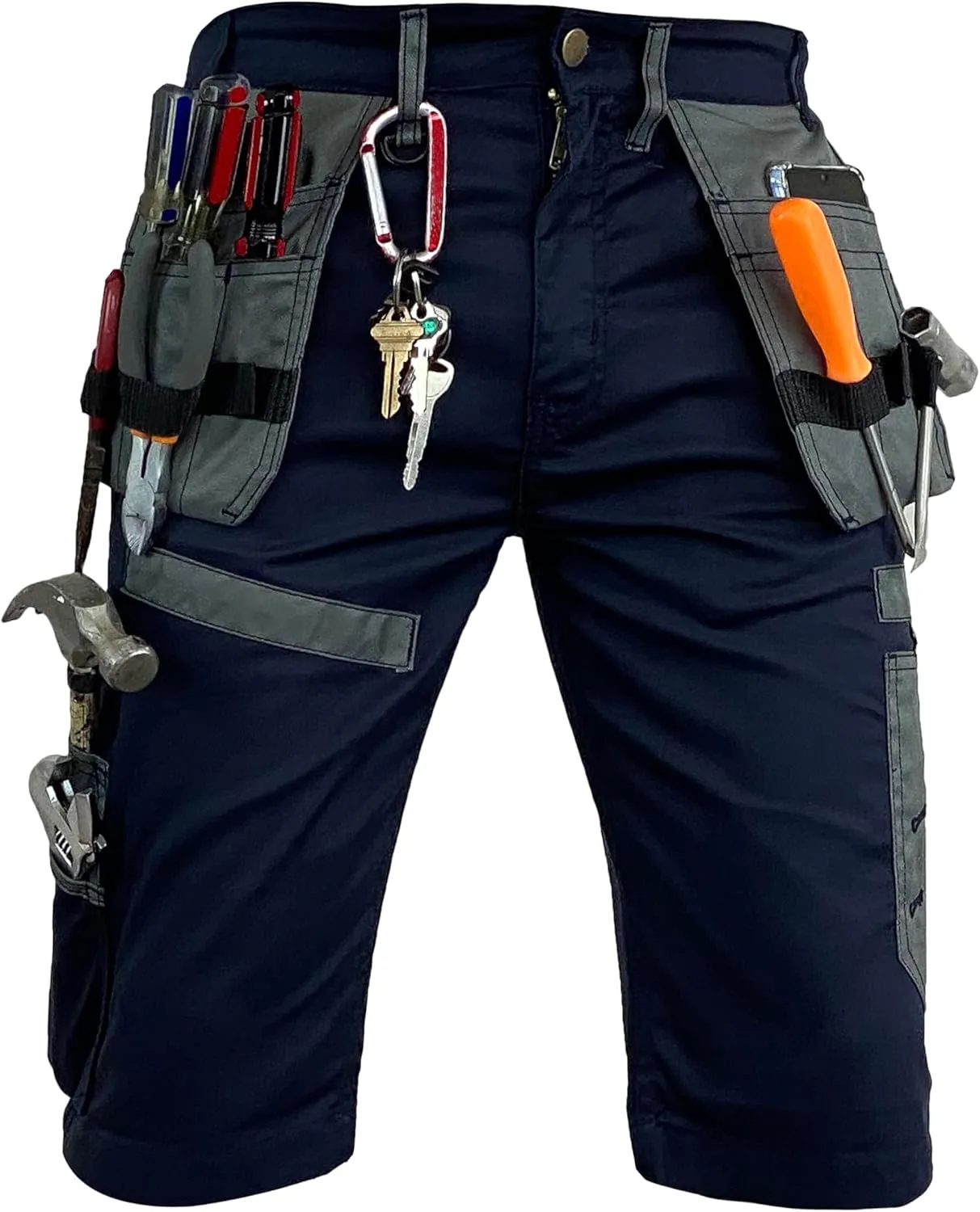 Notus Men's Workwear Short Cordura Reinforced Holster Pockets Utility Cargo Pocket Shorts