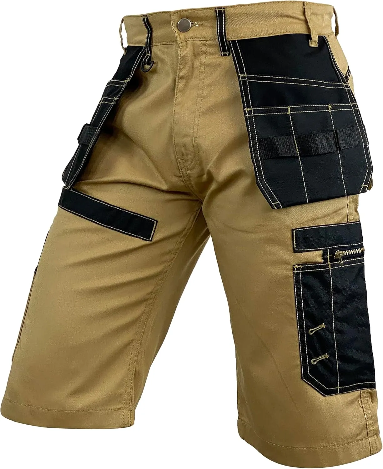 Notus Men's Workwear Short Cordura Reinforced Holster Pockets Utility Cargo Pocket Shorts