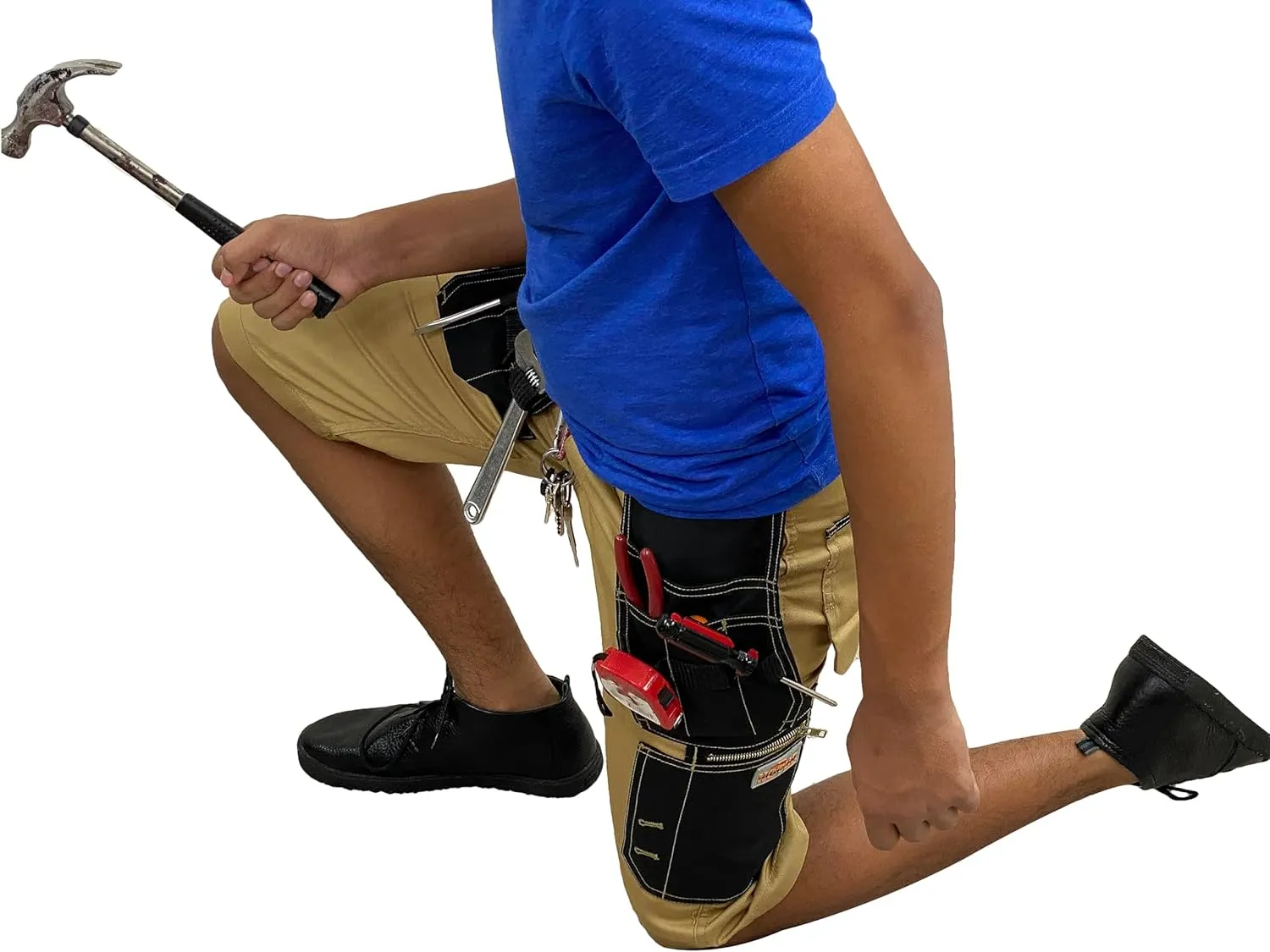 Notus Men's Workwear Short Cordura Reinforced Holster Pockets Utility Cargo Pocket Shorts