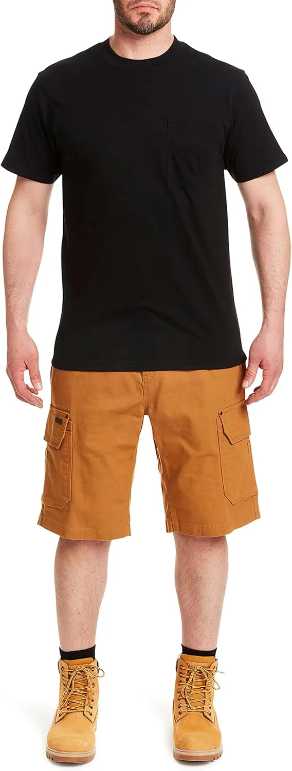 Smith's Workwear Big Men's Stretch Duck Canvas Cargo Work Short