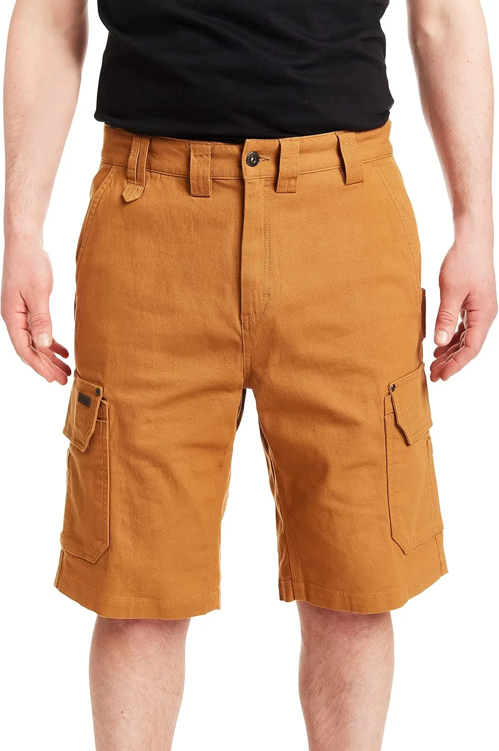 Smith's Workwear Big Men's Stretch Duck Canvas Cargo Work Short