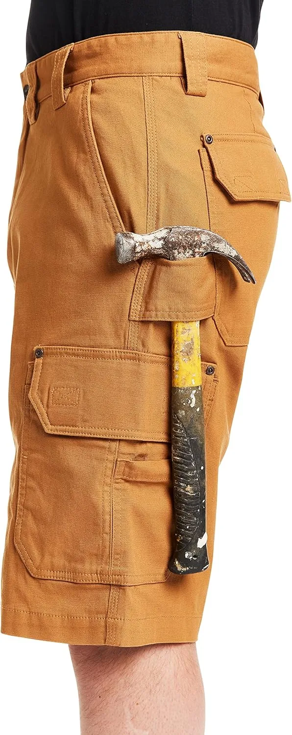 Smith's Workwear Big Men's Stretch Duck Canvas Cargo Work Short