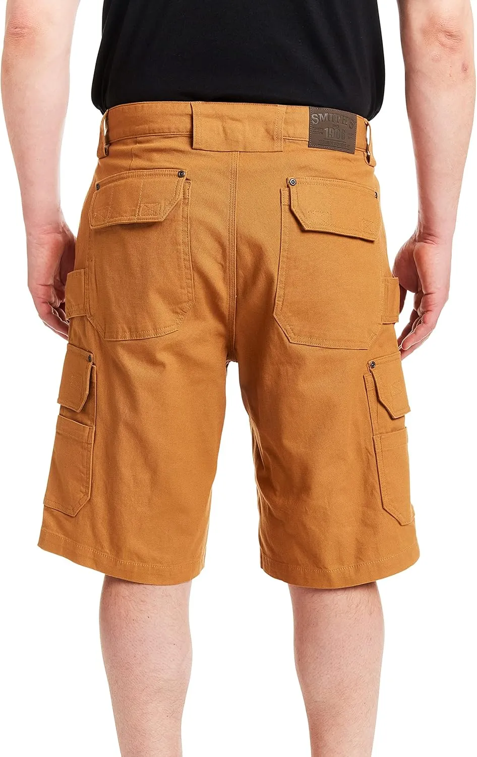 Smith's Workwear Big Men's Stretch Duck Canvas Cargo Work Short