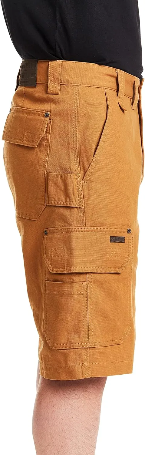 Smith's Workwear Big Men's Stretch Duck Canvas Cargo Work Short