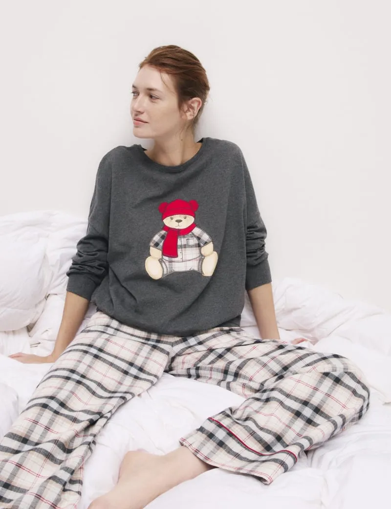 Women's Spencer Bear Family Christmas Pyjama Set