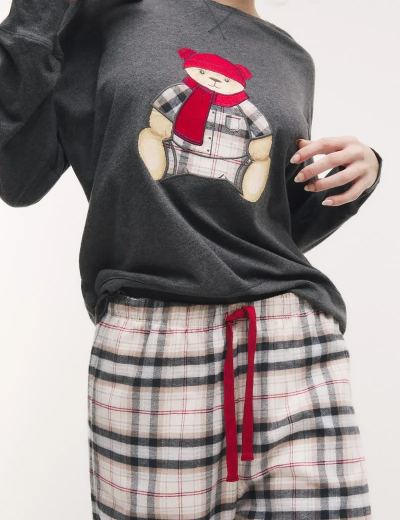 Women's Spencer Bear Family Christmas Pyjama Set