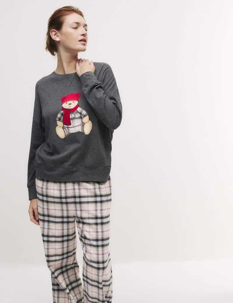 Women's Spencer Bear Family Christmas Pyjama Set