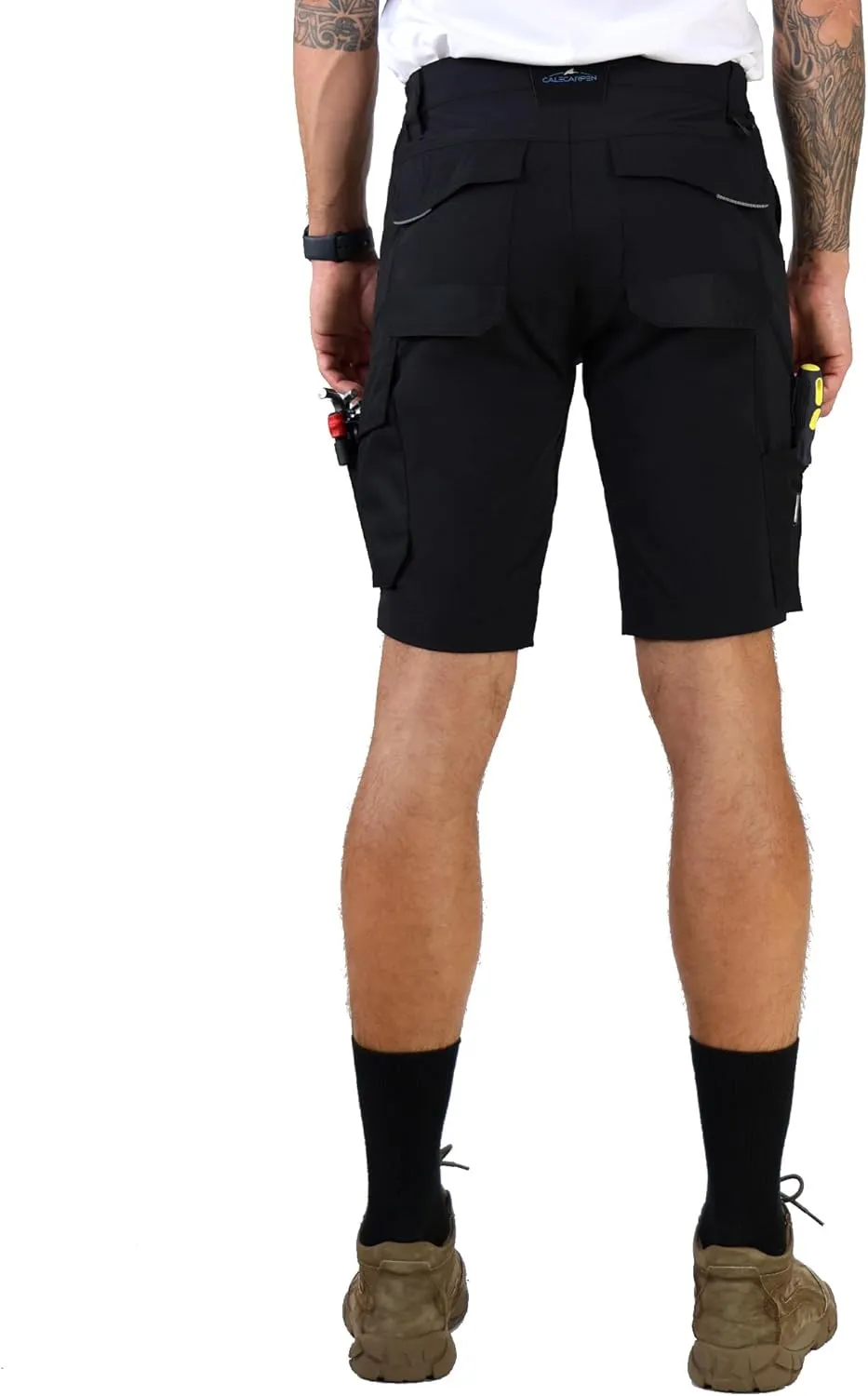 Work Shorts for Men Construction Mens Workwear Utility Cargo Stretch Water Repellent Tactical Loose Fit Short