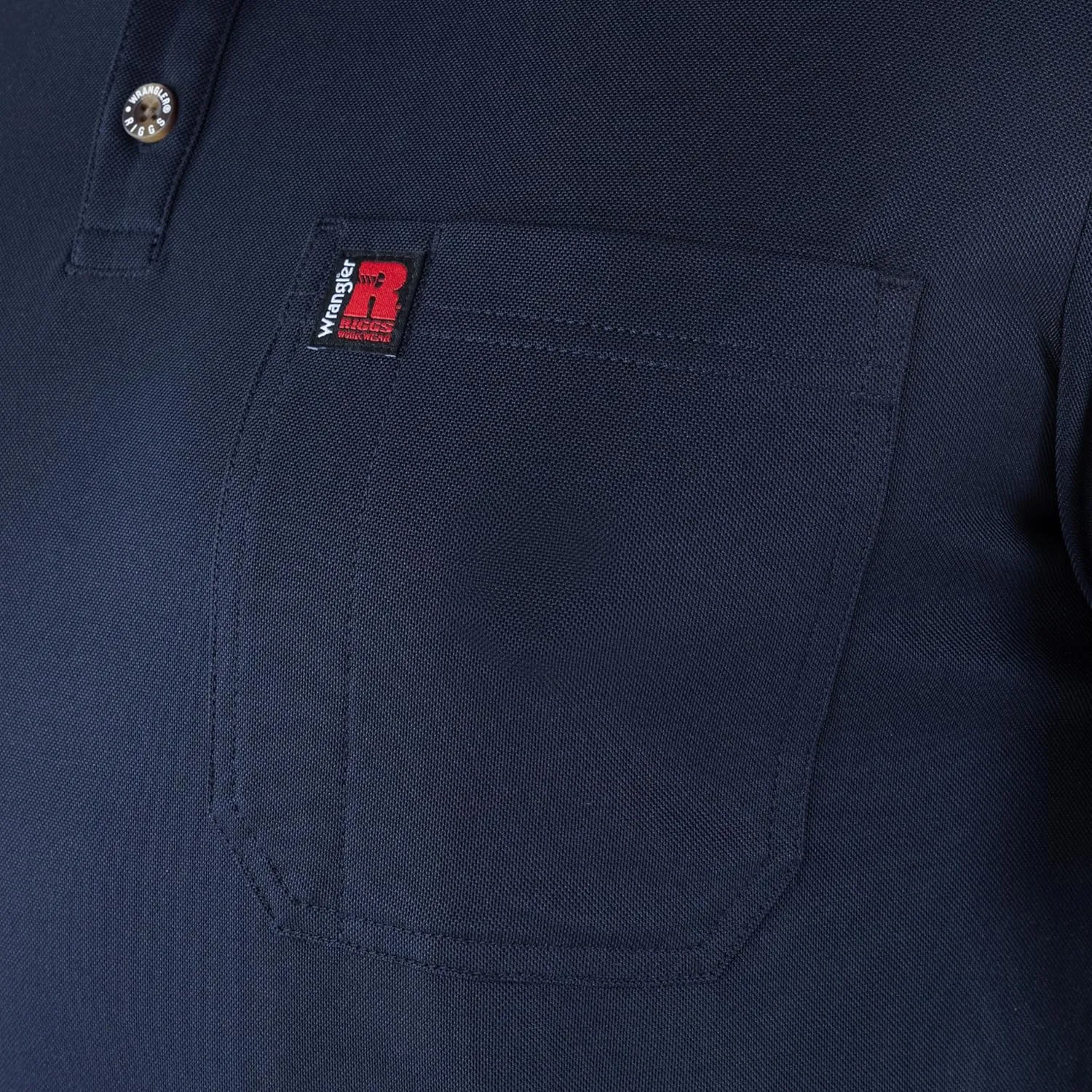 Wrangler Men's Short Sleeve Performance Pocket Polo
