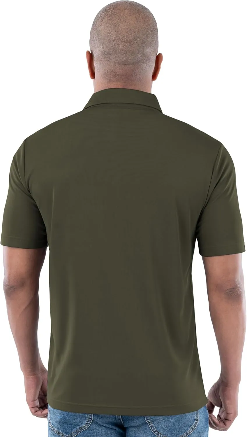 Wrangler Men's Short Sleeve Performance Pocket Polo