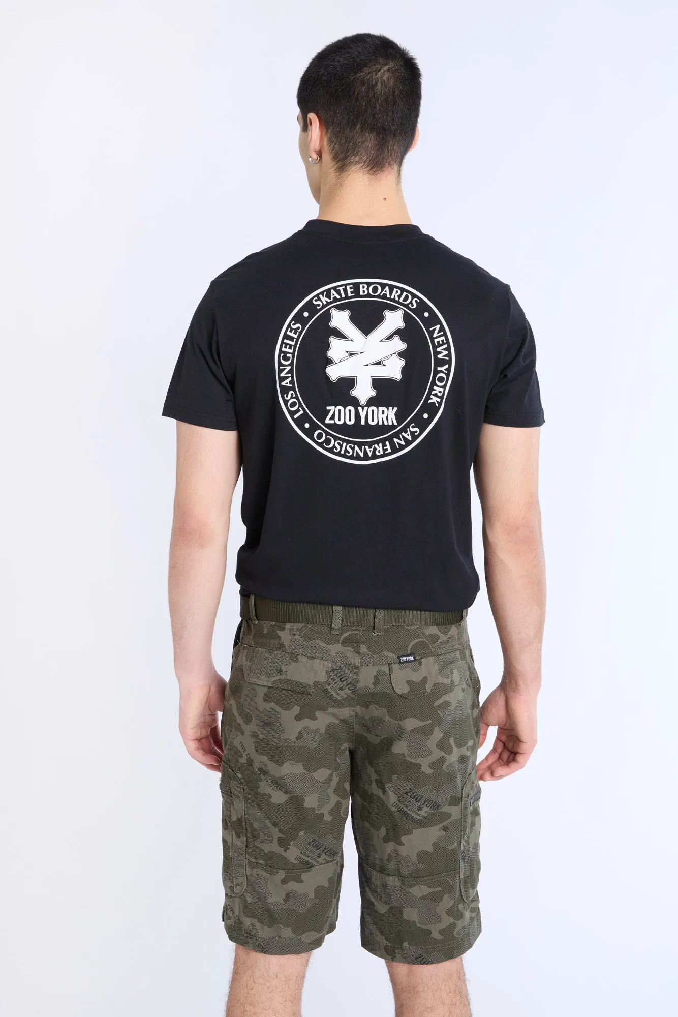 Zoo York Mens Twill Workwear Shorts