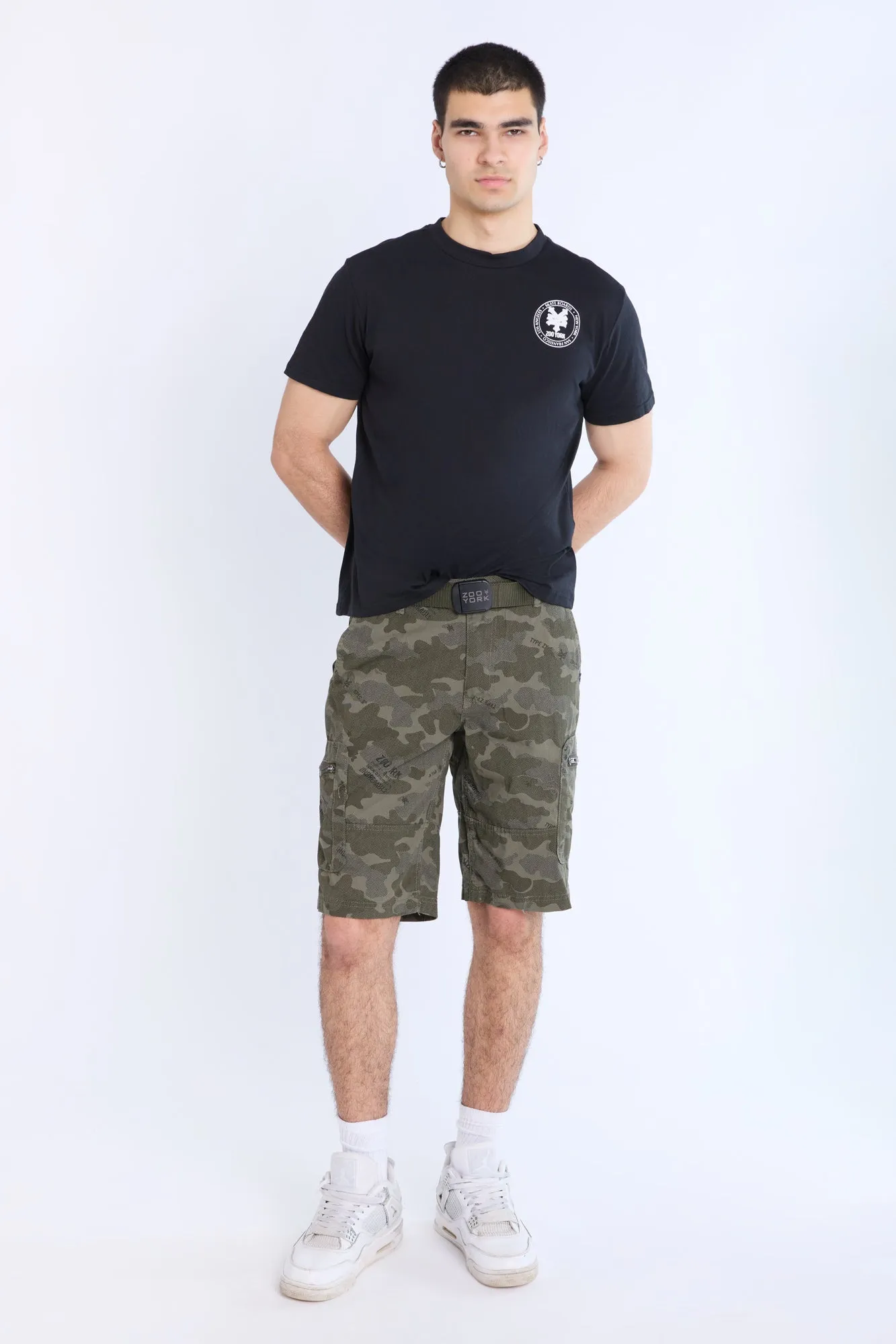 Zoo York Mens Twill Workwear Shorts