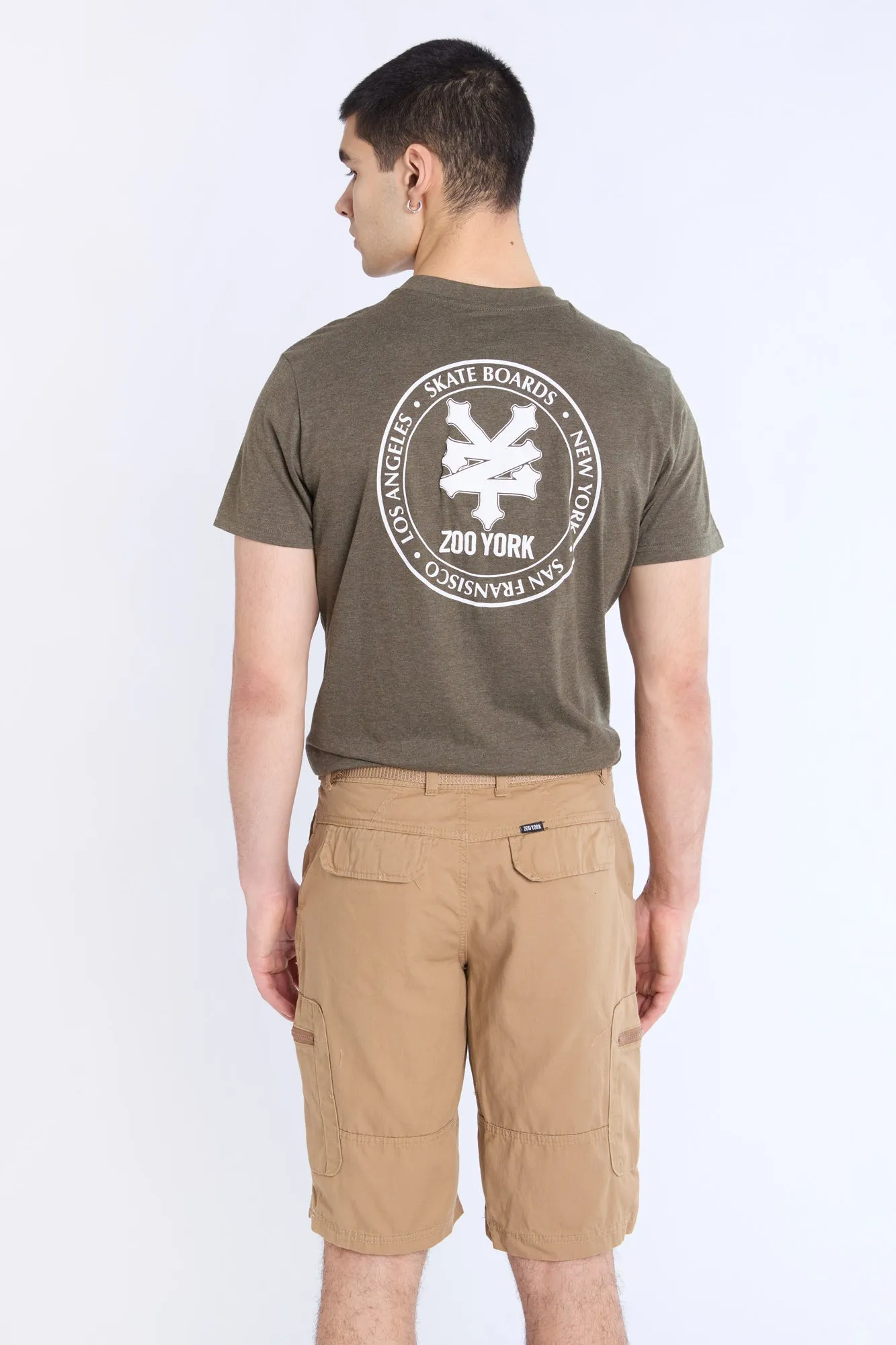 Zoo York Mens Twill Workwear Shorts
