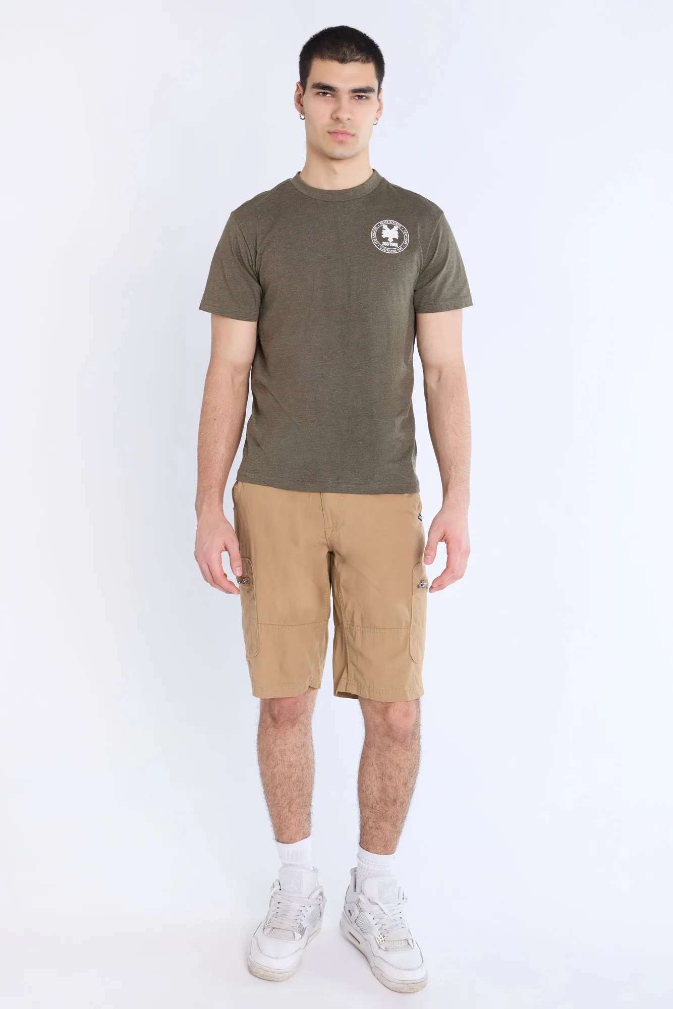 Zoo York Mens Twill Workwear Shorts